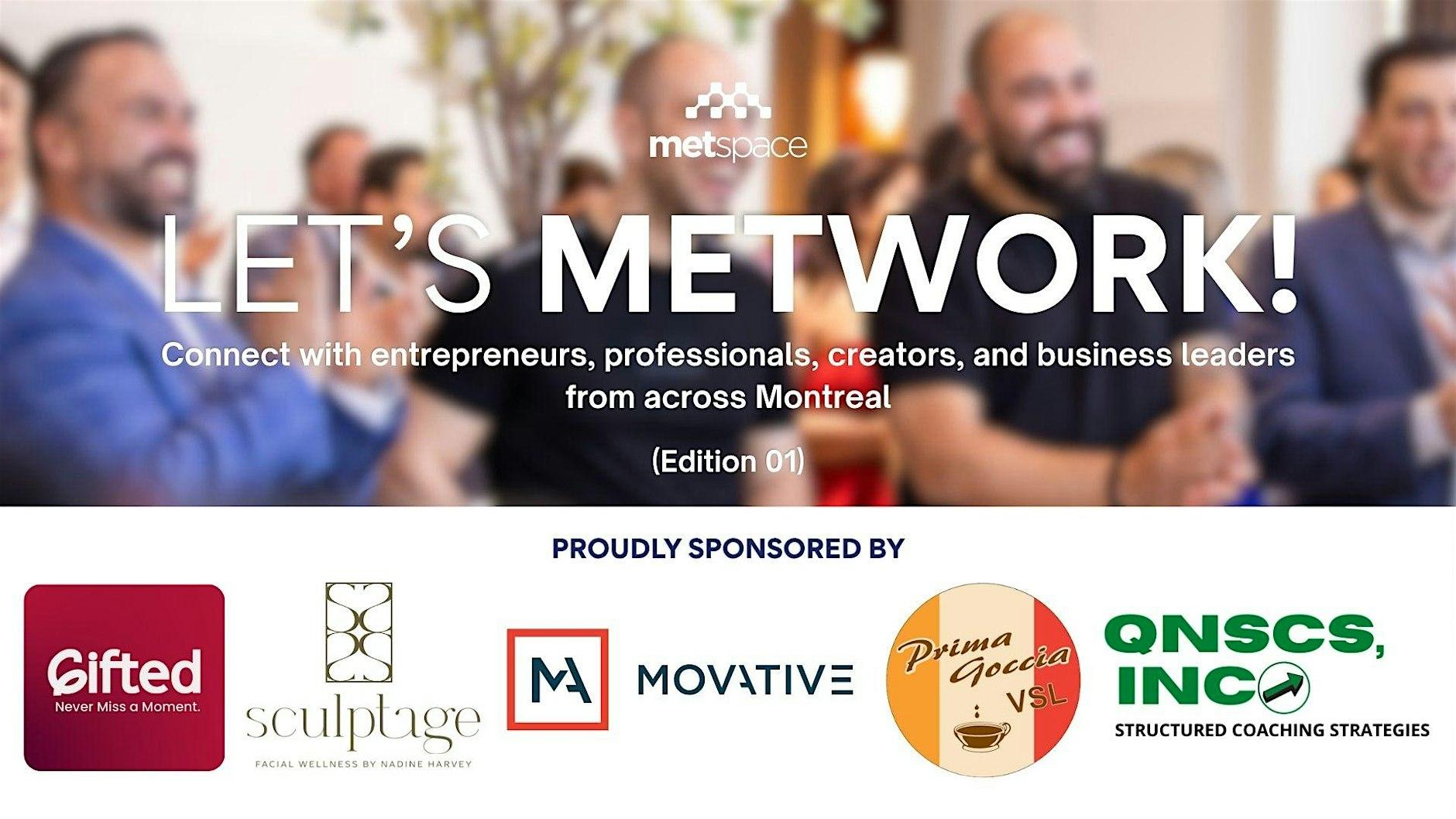 Let's Metwork Edition 01 event poster